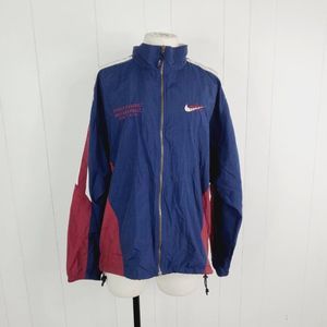 Vintage Nike Men's Multicolor Outdoor Hooded Full Zip Windrunner Jacket Size XL
